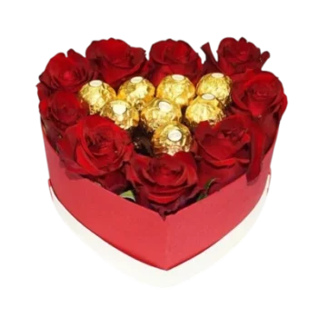 Fleuriste à Casablanca, Boite de Fleurs Choco, Livraison de Fleurs Casablanca, Oricago (1)